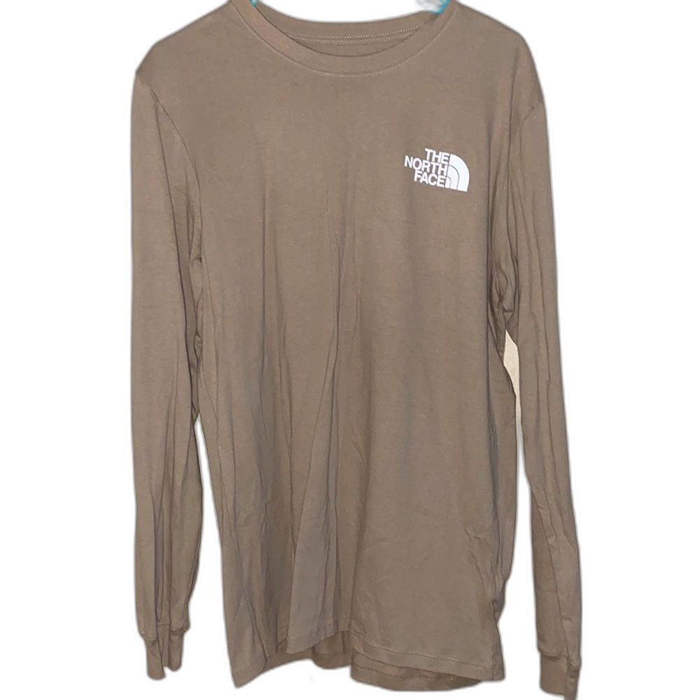 The North Face Beige Long Sleeve T-shirt Men's Medium Casual Outdoor Shirt